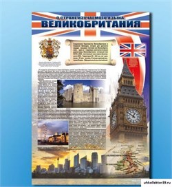 Стенд "О стране изучаемого языка"(Великобритания) СШ1047_1