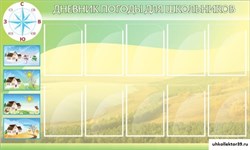 Стенд Дневник погоды ШК-0414