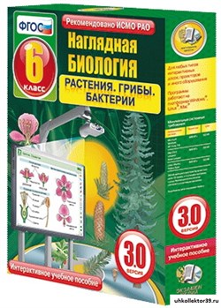 Интерактивное учебное пособие "Наглядная биология. 6 класс. Растения. Грибы. Бактерии" 4640008172116