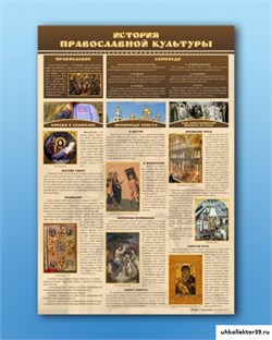 Стенд "История православной культуры" НЧ1065
