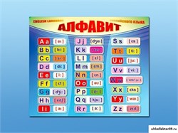 Стенд "Алфавит и транскрипционные знаки" НЧ1040
