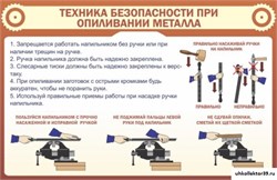 Стенд ТБ при опиливании металла ШК-2012