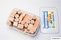 Игровой набор Фребеля "Конструктор" (50 элементов, бук, серия "Красота вокруг нас") 13297