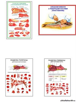 Плакаты ПРОФТЕХ "Разделка мяса" 10844