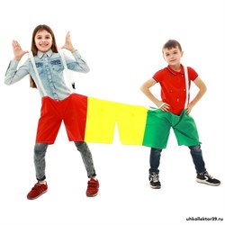 Шорты эстафетные, три штанины, для троих 3441328