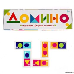 Домино «Изучаем цвета и формы», пластик 2420300