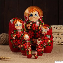 Матрёшка 7-ми кукольная  , 23-25см 6032613, 6032612
