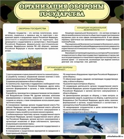 Стенд Организация обороны государства ШК-1628