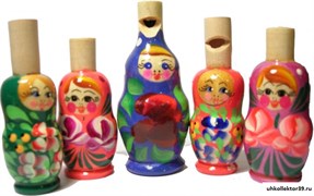 Свистулька "Матрешка" крашенная 000935У, 2729182
