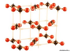 Модель "Кристаллическая решетка углекислого газа" (демонстрационная) 7156