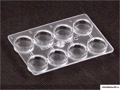Пластина для капельного анализа (8 гнезд) 7751