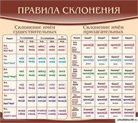 Стенд Правила склонения ШК-1720