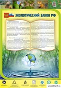 Стенд Экологический закон РФ ШК-0716