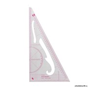 Линейка-лекало швейная (20,5 см) 1215386
