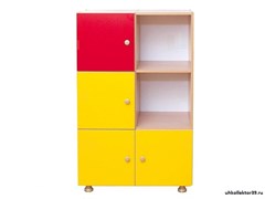 Шкаф-стеллаж "Мозаика" двухсекционный, 6 ячеек СВЕ21