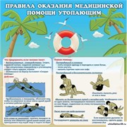 Стенд Правила оказания помощи утопающим ДС-0142