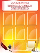 Стенд Аттестация педагогических работников ШК-3115