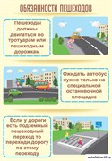 стенд Обязанности пешехода ШК-3503