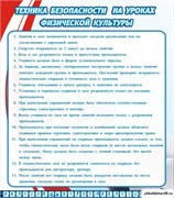 стенд Техника безопасности на уроках физической культуры ШК-2910