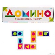 Домино «Изучаем цвета и формы», пластик 2420300