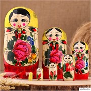 Матрешка 7 в 1  расписная, 17 см. 7603175