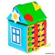 Мягкий модуль тактильный «Домик Малышок», по методике Монтессори 4339871