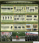 Стенд "Строевая подготовка" ШК-16115