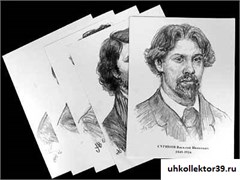 Портреты художников (22 шт, ф А3 ) 4787